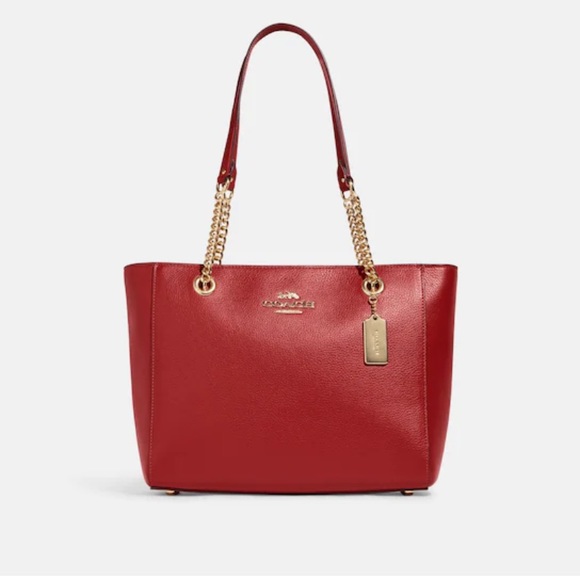 Coach Handbags - Couch Outlet Red Cammie Chain Tote NWT
